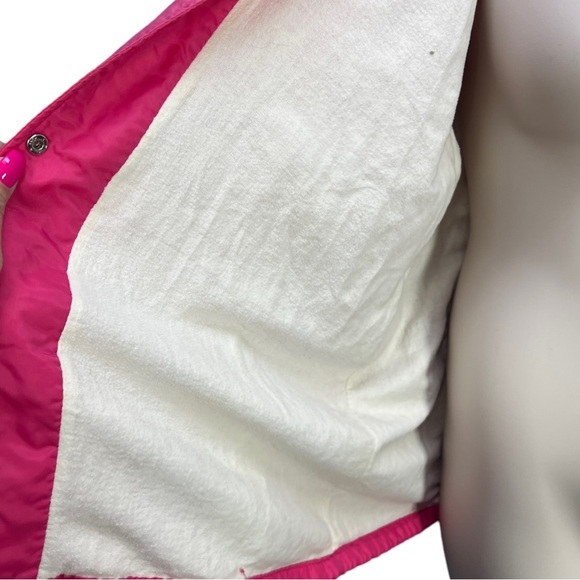 Vintage 70's/80's Pink SEARS Nylon Snap Button Windbreaker Size XL - Picture 13 of 15